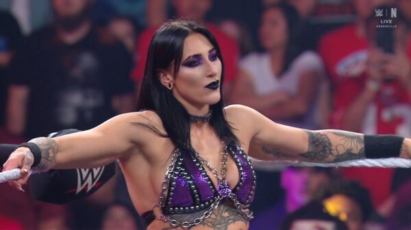 WWE RAW 19 May 2025 Rhea Ripley having some fun time in the ring corner